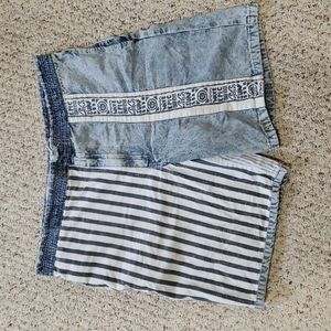Vintage Funky Striped Shorts